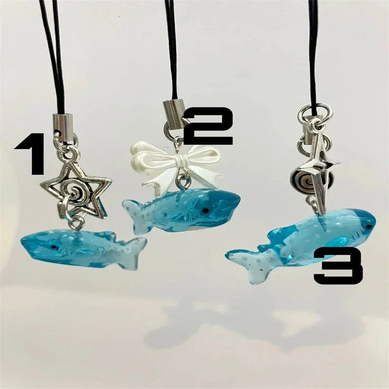 jelly whale shark phone charm handmade