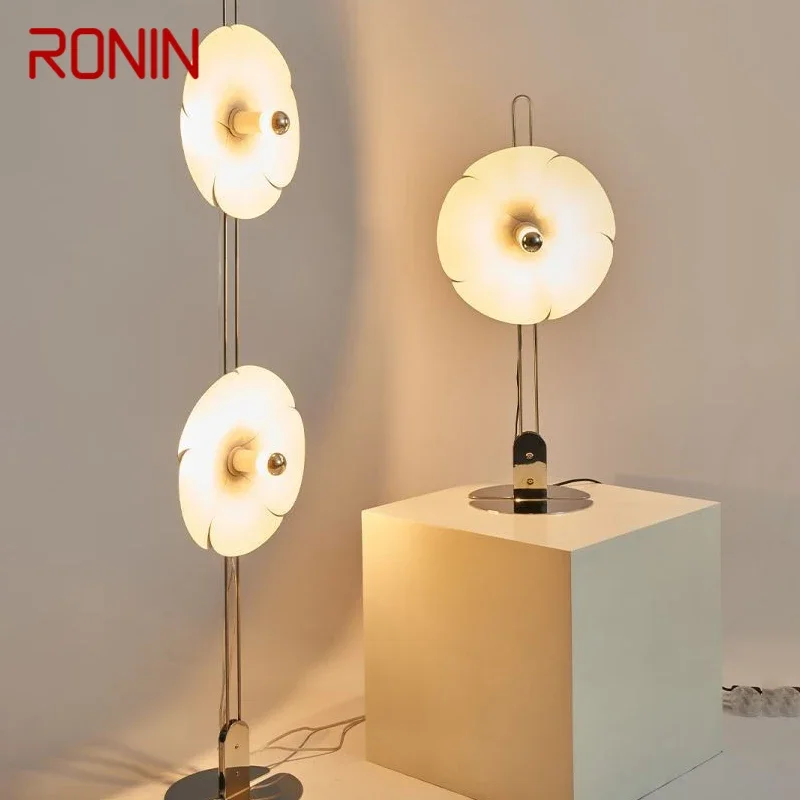 

RONIN Nordic Retro Petal Floor Lamp luxury Modern Family Iiving Room Bedroom LED Creativity Decorative Standing Light