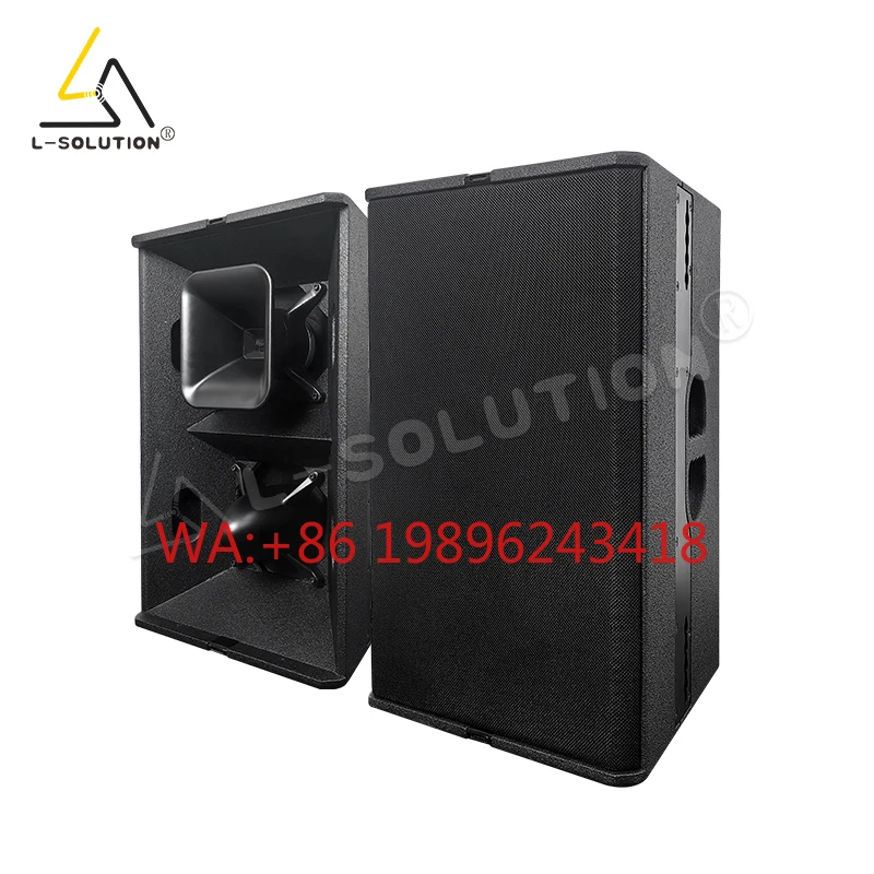 

L-SOLUTION LST24N Full Set Powered Line Array Speaker System Neodymium Magnet 4 Ohm Impedance Hi-Res Audio 1400/2400W Portable