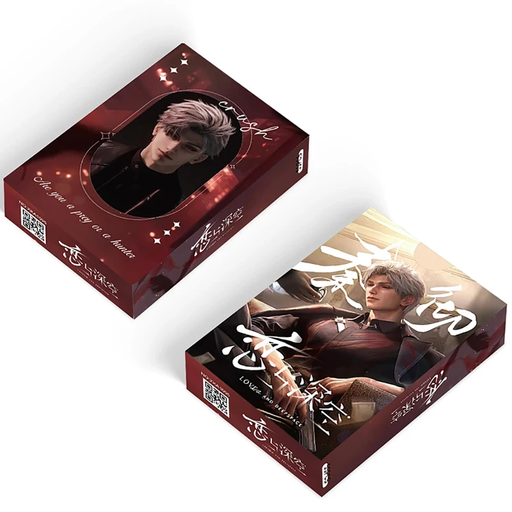 50Pcs/Box Game Love and Deepspace Props Play Card Xavier Zayne Rafayel ralayo Sylus Qin Che Shen Xinghui Li Shen Diy Accessories