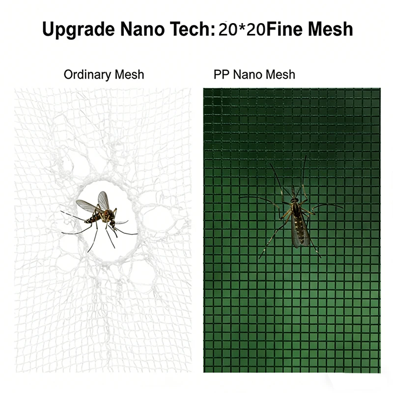 Fruit Protector Window Screen Easy Install PP Nano Mesh Durable Anti-fly Net for DIY Window Net and Garden Netting
