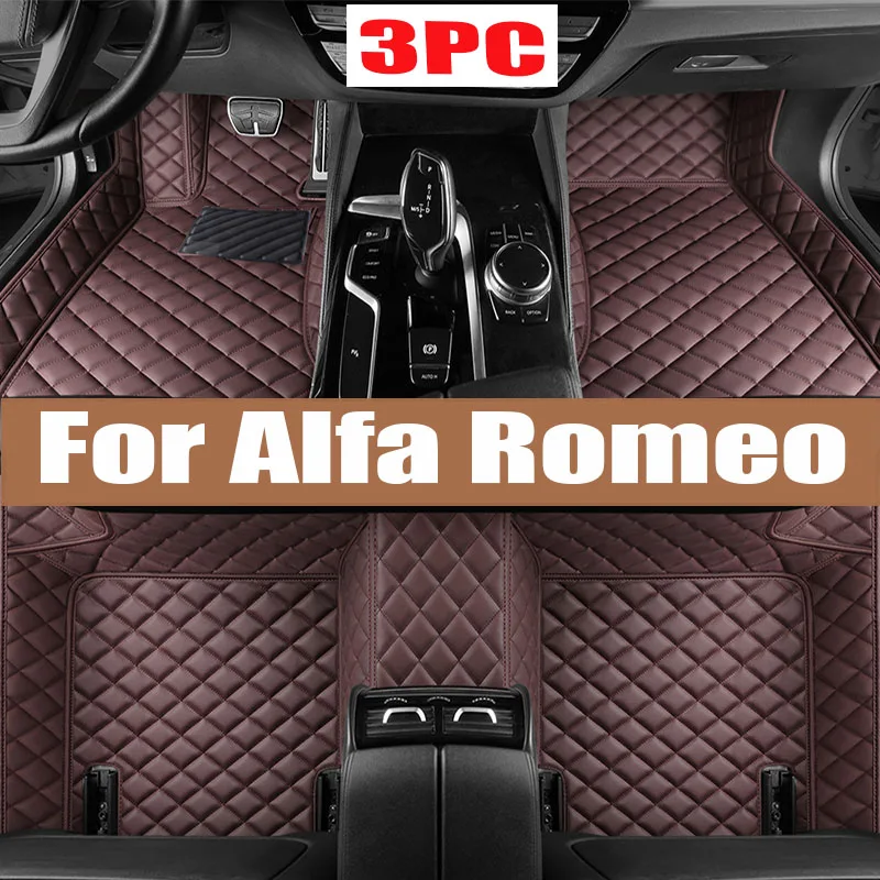 

Car floor mats for Alfa Romeo Stelvio 2017 2018 2019 2020 Custom auto foot Pads automobile carpet cover