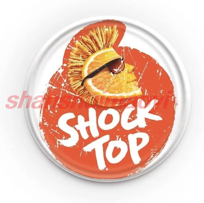shan und Tin Sign Shock Top Orange Welcome Sign Metal Tin Signs Poster Home Decor Plaque Restaurant Kitchen Bar Coffee Wa 1pc