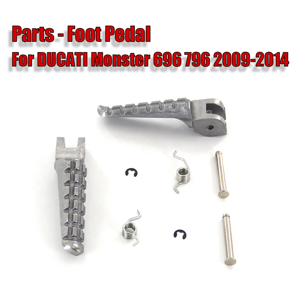 Motorcycle Front Rear Footrests FOR DUCATI Monster 696 796 2009 2010 2011 2012 2014 2014