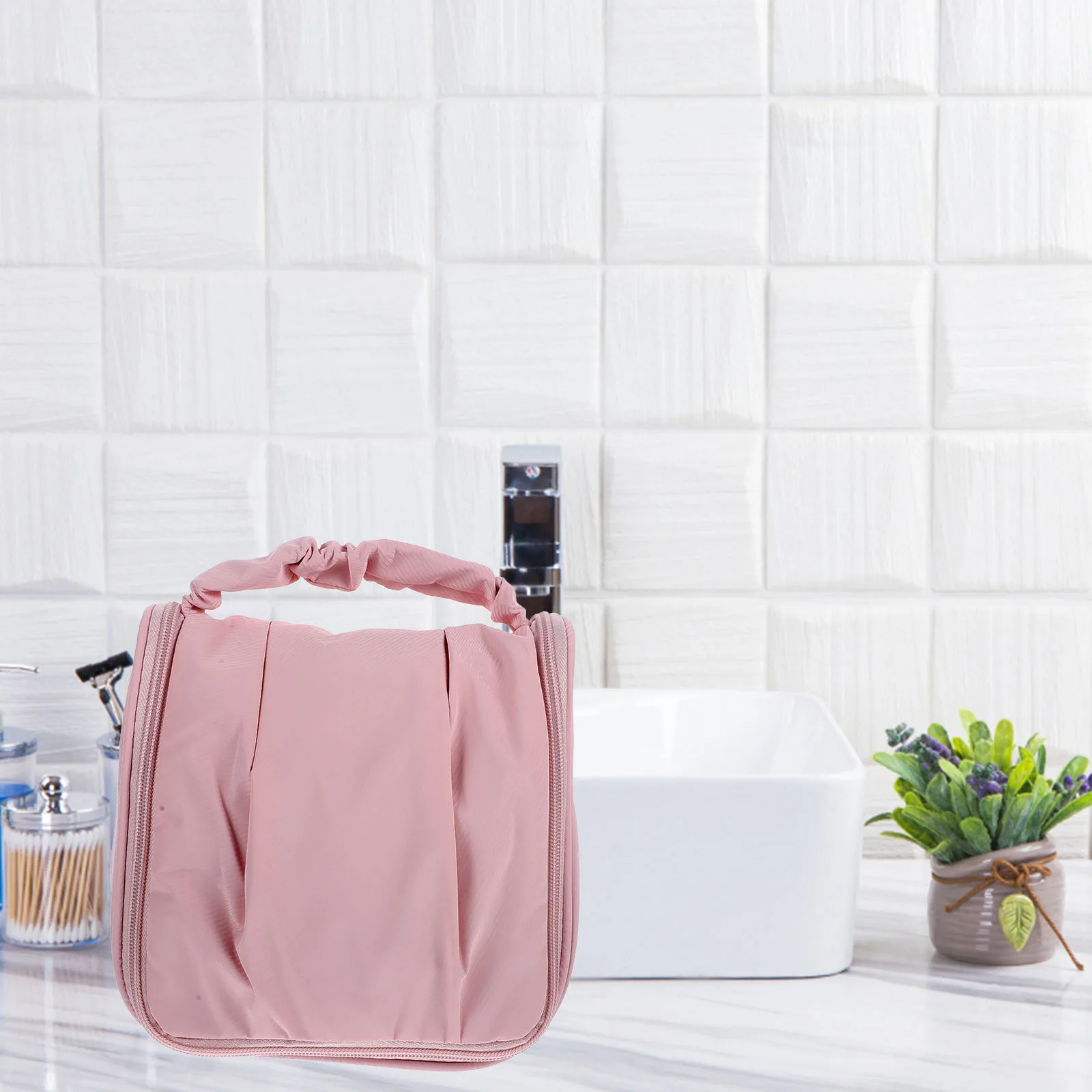 

Large Capacity Travel Storage With Hanging Hook Durable Makeup Organizer For Women Girls Portable Toiletry Wash Bag For