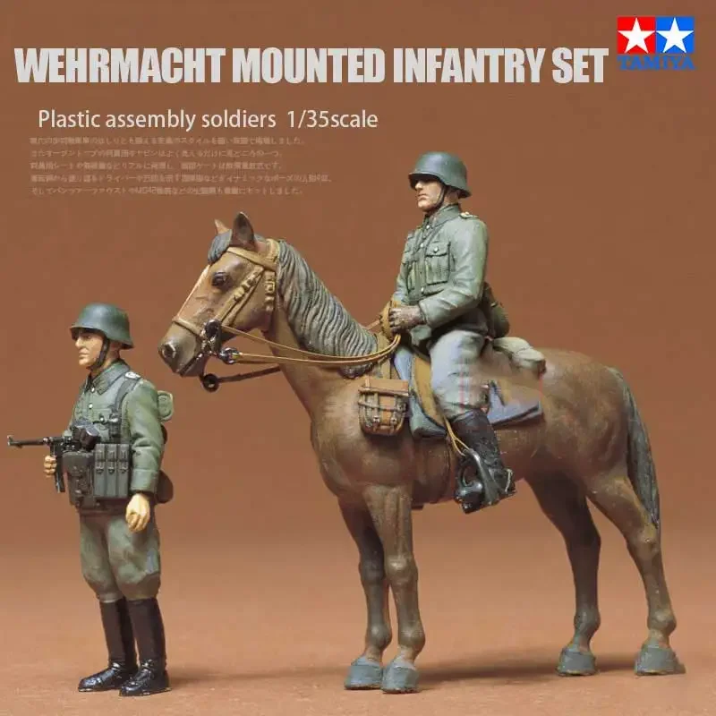 TAMIYA Plastic Mounted Infantry Set 35053 Wehrmacht Mounted Infantry Set 1/35