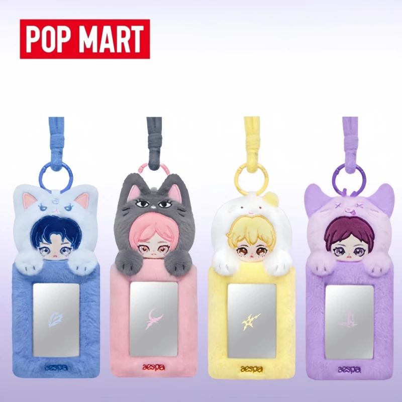 

New Hot Genuine Popmart Aespa Velvet Cute Friend Small Card Set Co Branded Peripheral Blind Box Pendant Collection Gifts