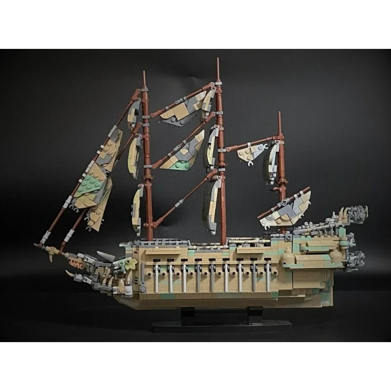 

Building Blocks Set Ghost Pirate Ship Model DIY Assembly Bricks Sailing Vessel Collection Educational Toys Gift