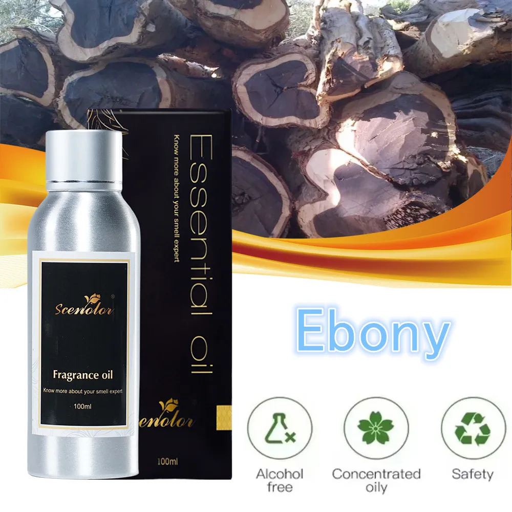 

100ML Woody Scent Oil For Home Fragrance Ebony Sandalwood Oud Wood Essential Oils Smell Good for Room Diffuser Oil Air Purifier