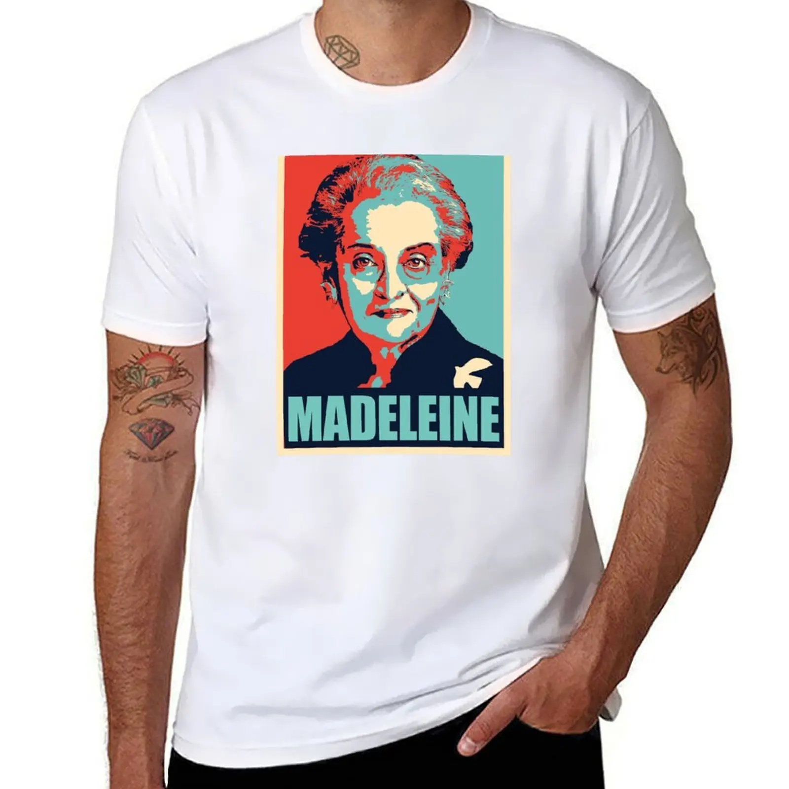 Madeleine Albright T-Shirt Herren-T-Shirt Sommer-T-Shirt für Herren 100 Prozent Baumwolle T-Shirts Baumwolle 100 % T-Shirt