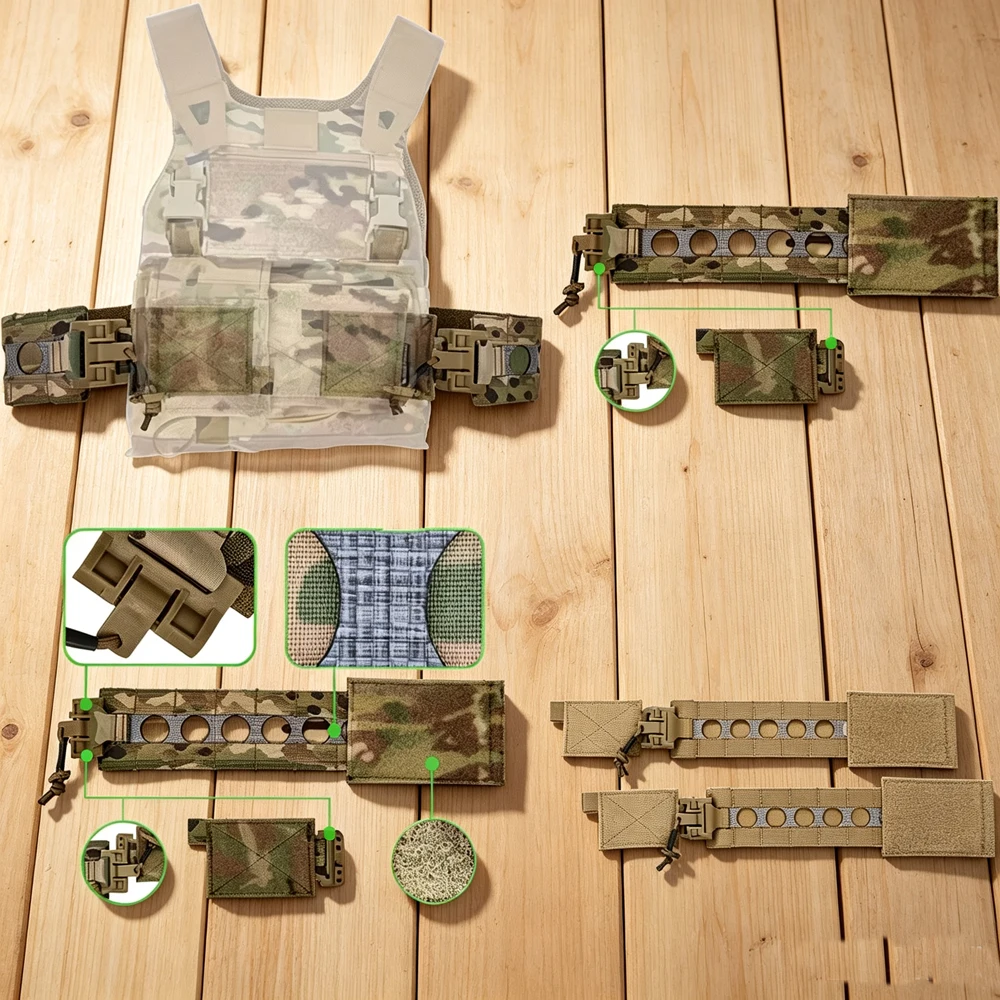Tactical FRCSC FRCPC LV119 Vest Quick Release Buckle Cummerbund Waist Cover Belt Waist seal