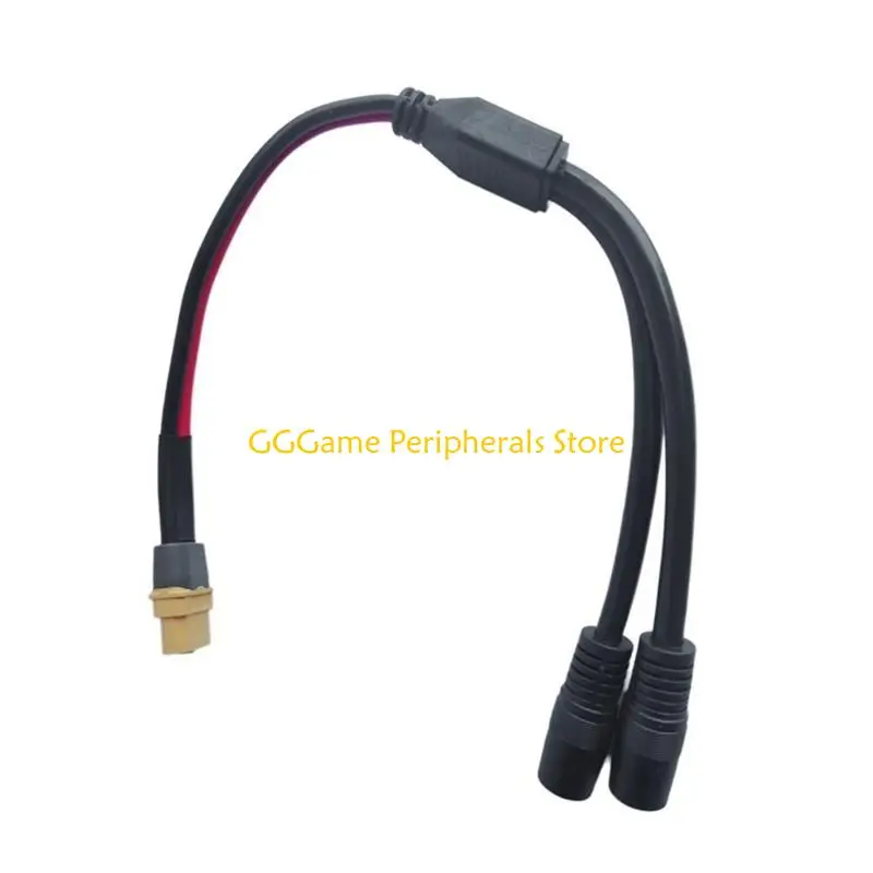 U55B XT60 إلى كابل أنثى مزدوج DC8mm 7.9x0.9mm لنقل الطاقة بكفاءة في تطبيقات الطاقة الشمسية