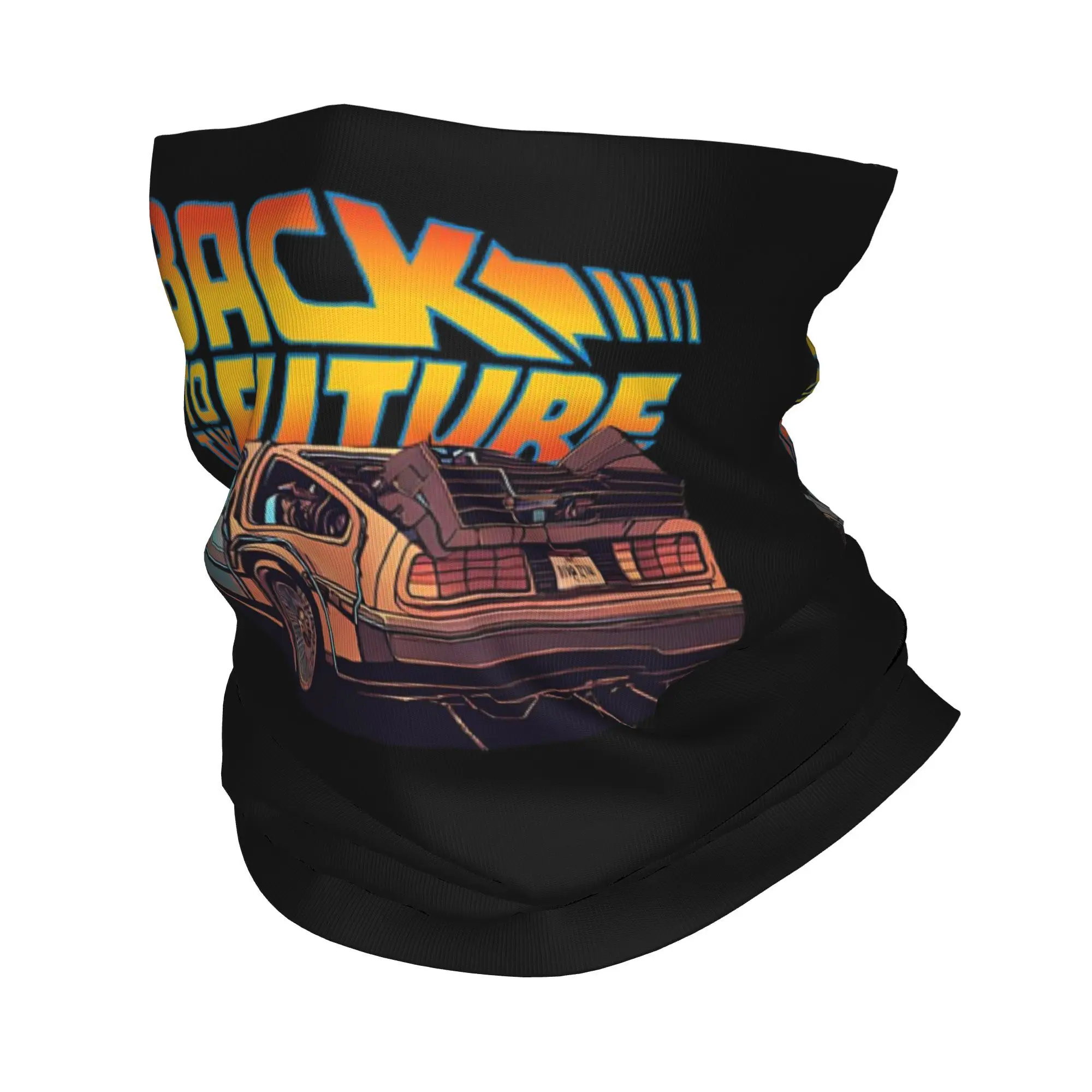 De volta para o futuro bandana pescoço capa impressa envoltório cachecol multifuncional ciclismo unisex adulto lavável