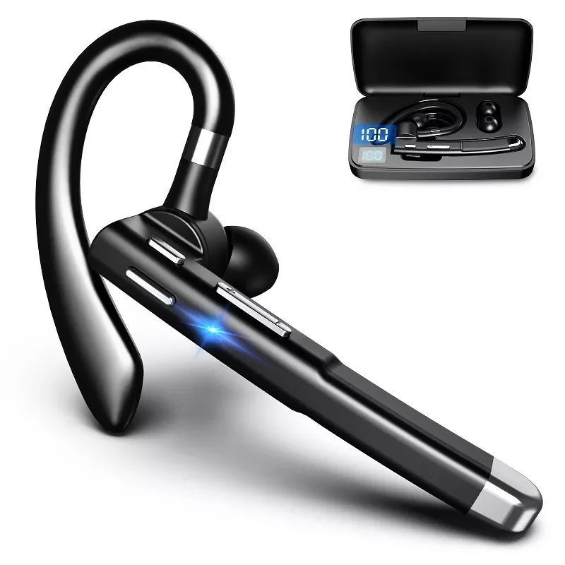 Bluetooth headset, headset, stereo hands-free wireless business headset high definition microphone, smartphone