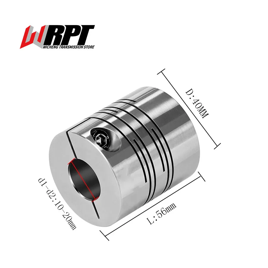 CICG Parallel Line Groove Coupling Motor Encoder Connector Stainless Steel Flexible Coupling CICG-40X56