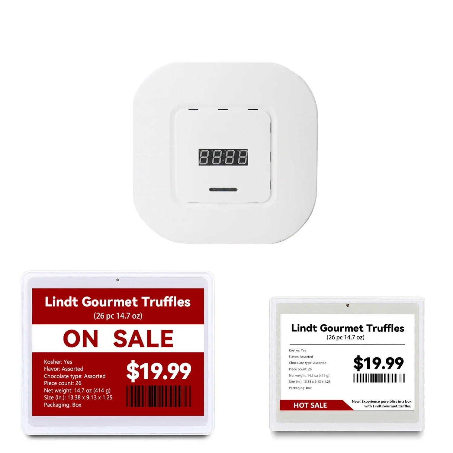 7 pcs e ink digital label 2.4GHz Electronic Wireless Price Labeling System Esl Digital Price E Tags POE Demo Kit