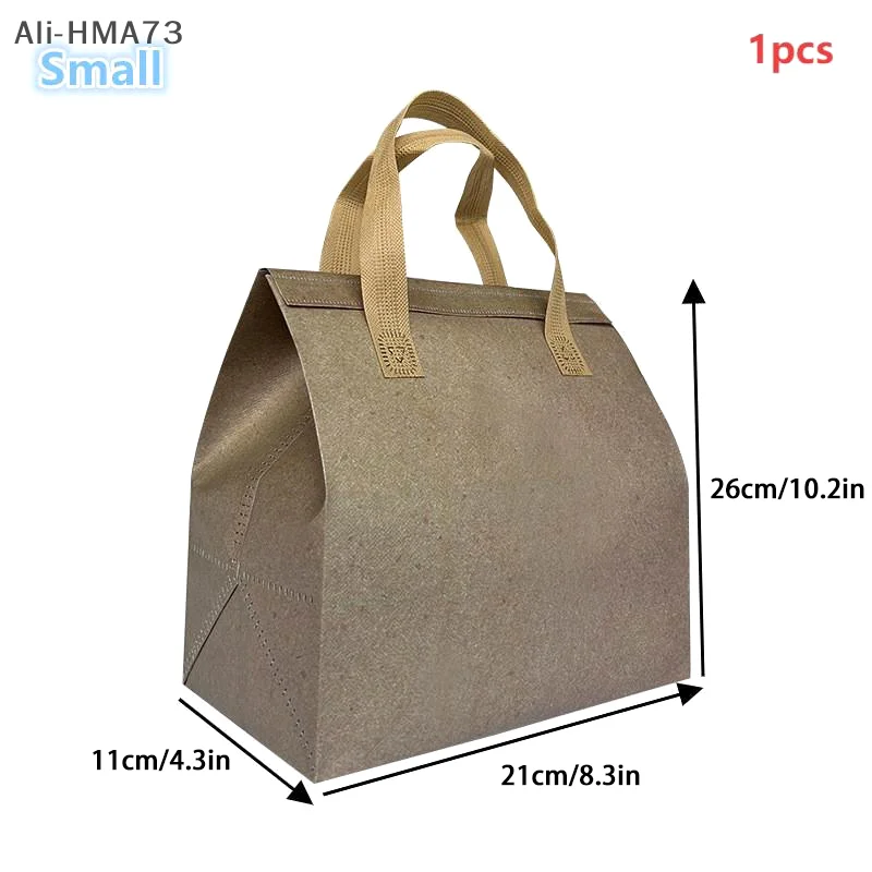 

1Pc Coffee Drinks Storage Bag Non-woven Insulation Tote Bags Reusable Pouch Portable Package Delivery Bag