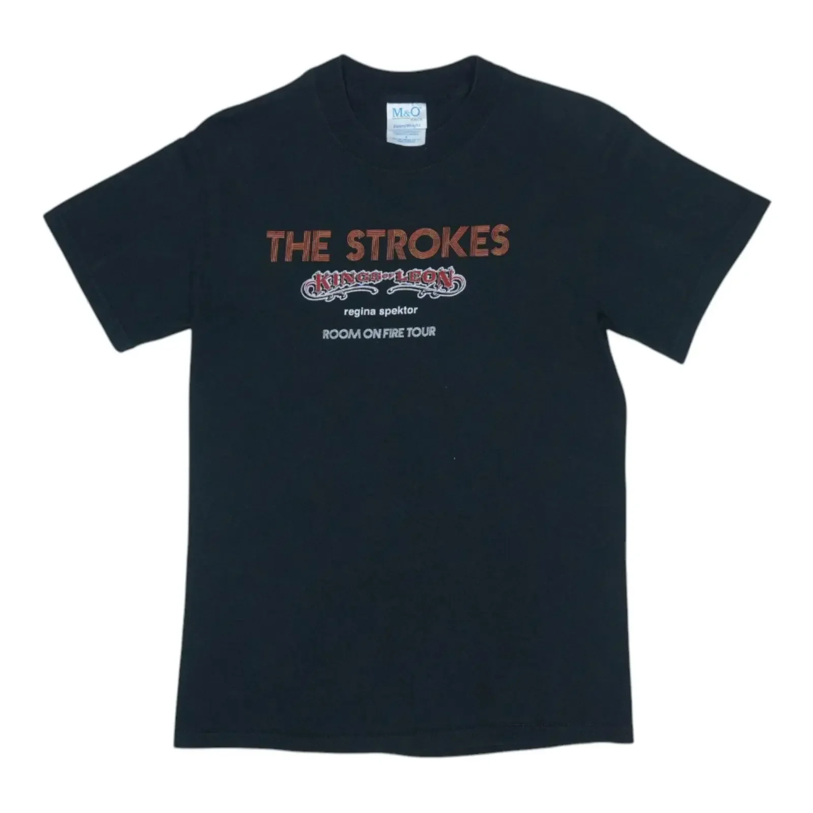 vintage 2003 The Strokes Room On Fire Tour T Shirt vintage Washed designer clothes fashion graphic Stretched Casual Breathable