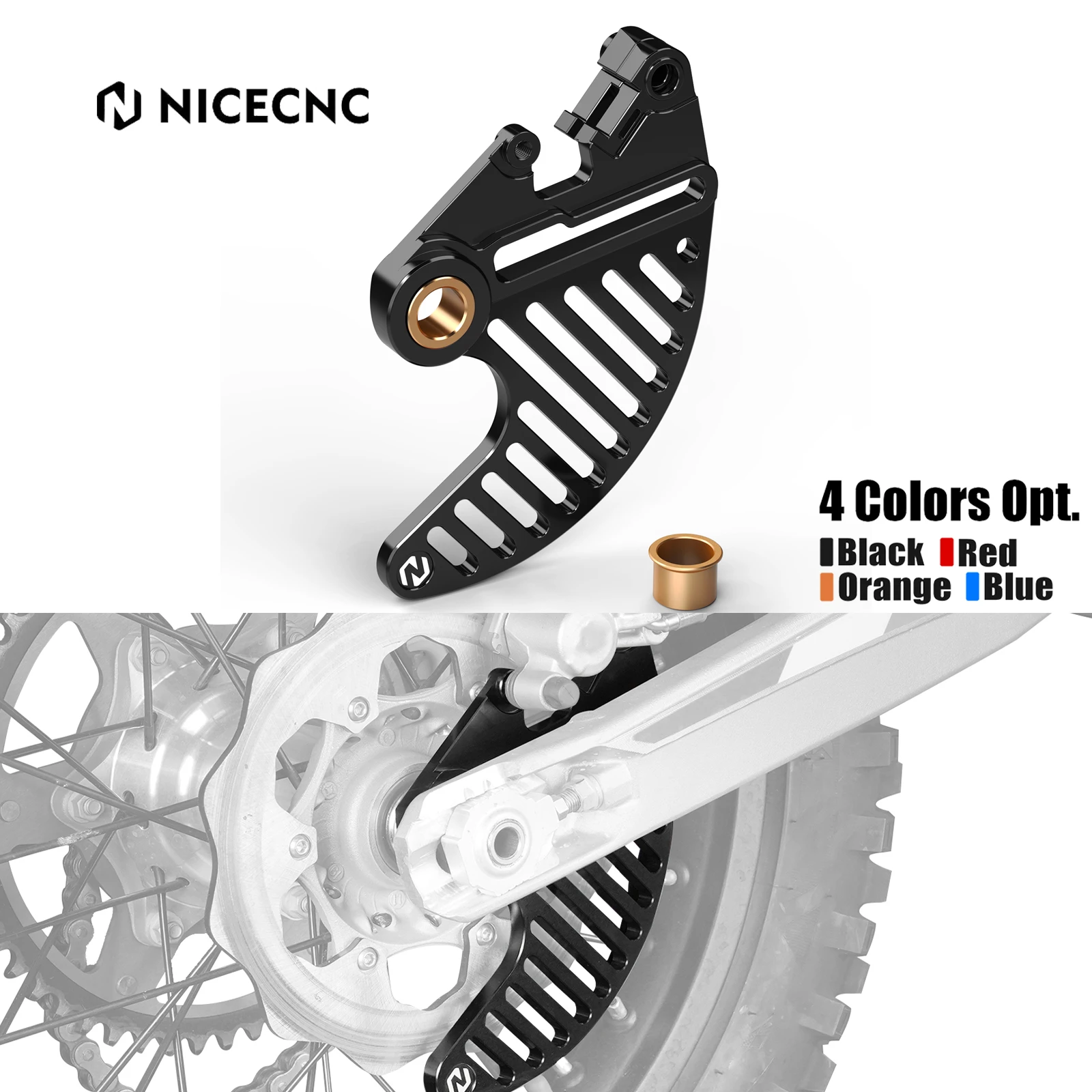 

NICECNC For KTM EXC 300 EXCF 350 EXC 450 SXF 250 SXF 450 XCW 2004-2025 Rear Brake Disc Guard For Husqvarna TE 300 GasGas EC 300
