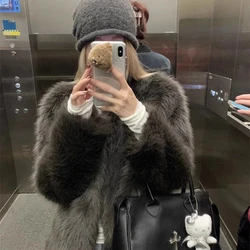 Fur Coat Women's Short Fur Integrated Fur Coat Environmentally Friendly Fox Fur Main Promotion Series High-end Color