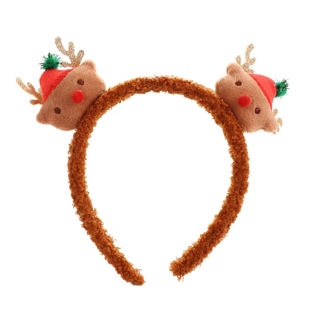 

Fashion Snowman Cloth Santa Claus Female Christmas Cartoon Headband Hair Accessories Women Hair Band Korean Style Head Hoop
