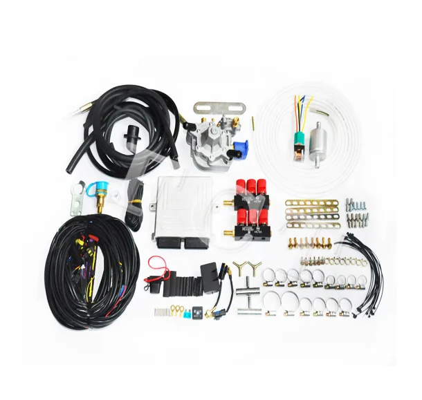 Auto lpg Gas 4 Cylinder Kit Direct Injection Conversion Kit lpg Natural Gas Conversion Kit for Car Ecu Reducer