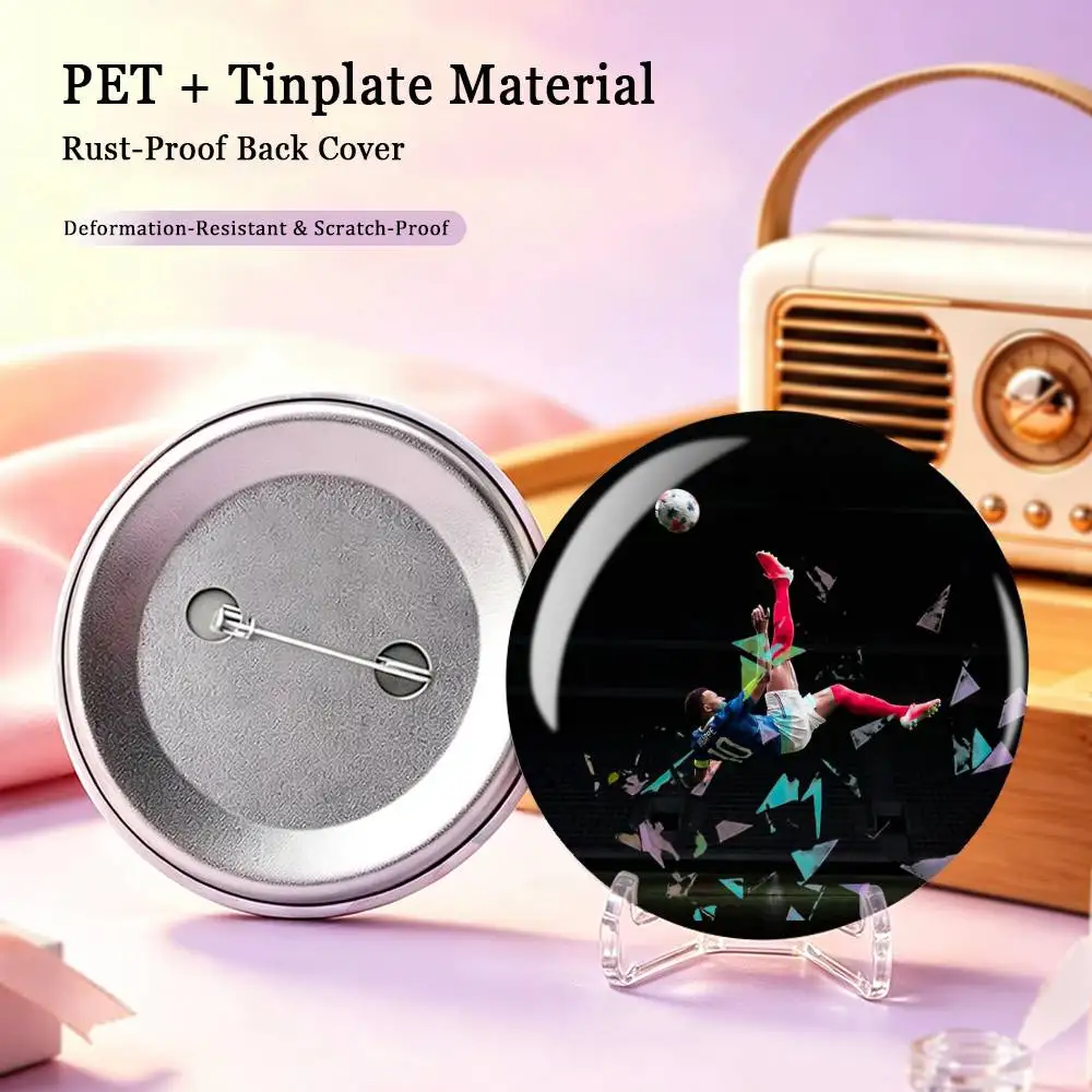 So cool K-Kylian Mbappe Custom Tinplate Round Button Badge Pins Brooches