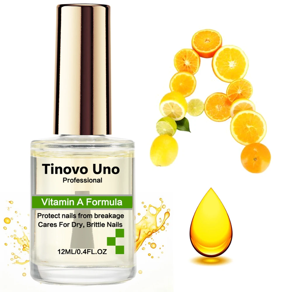 Tinovo Uno Vitamin A Formula Cuticle Oil for Nails Repair Strong Strengthener Nail Hardener Treatment Protect Thin Brittle Nail