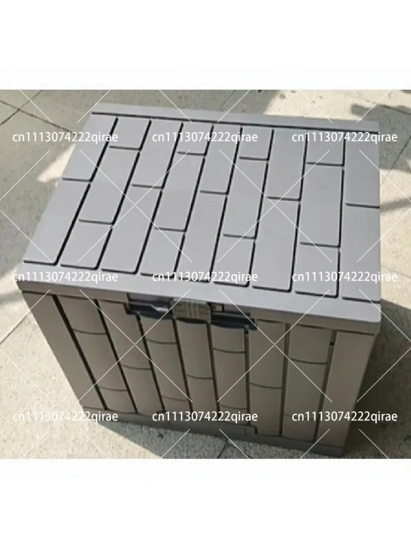 Outdoor dustproof storage box, courtyard garden camping sorting storage tools, poolside waterproof deck storage box