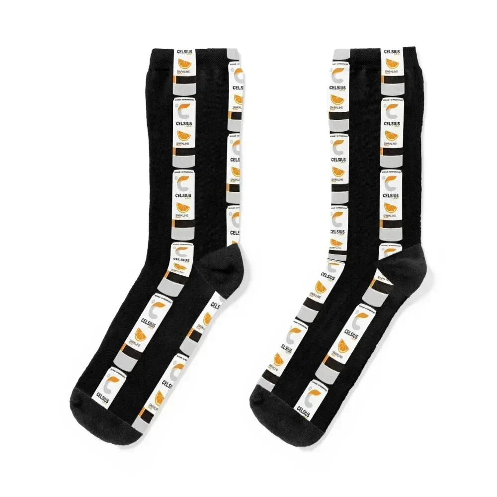 

Celsius Live Fit Orange Can Socks valentine gift ideas Sports Climbing Hiking boots Socks For Man Women's