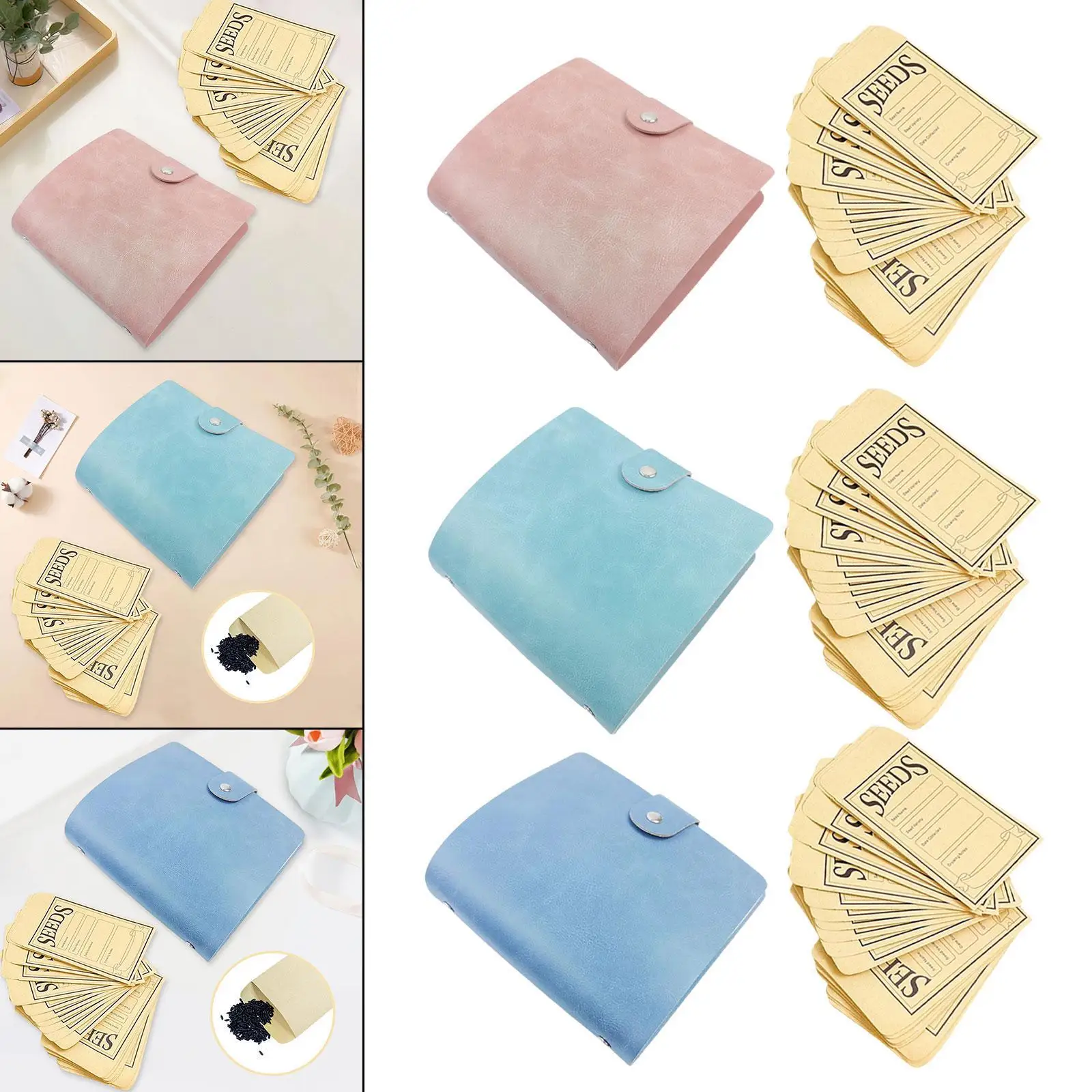 Garden Storage Binder with Resealable Sample Bags for Organizing