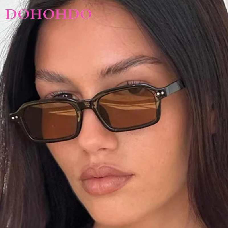 

Classic Luxury Sunglasses For Women Men Small Square Rivets Frame Outdoor Sunglasses Driving Travel Eyewear UV400 Gafas De Sol