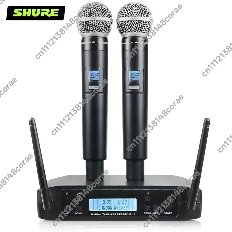 Micrófono Inalámbrico Shure GLXD4 SM58, Micrófono Dinámico de Ultra Alta Frecuencia, Profesional para Fiestas, Escenarios y Karaoke
