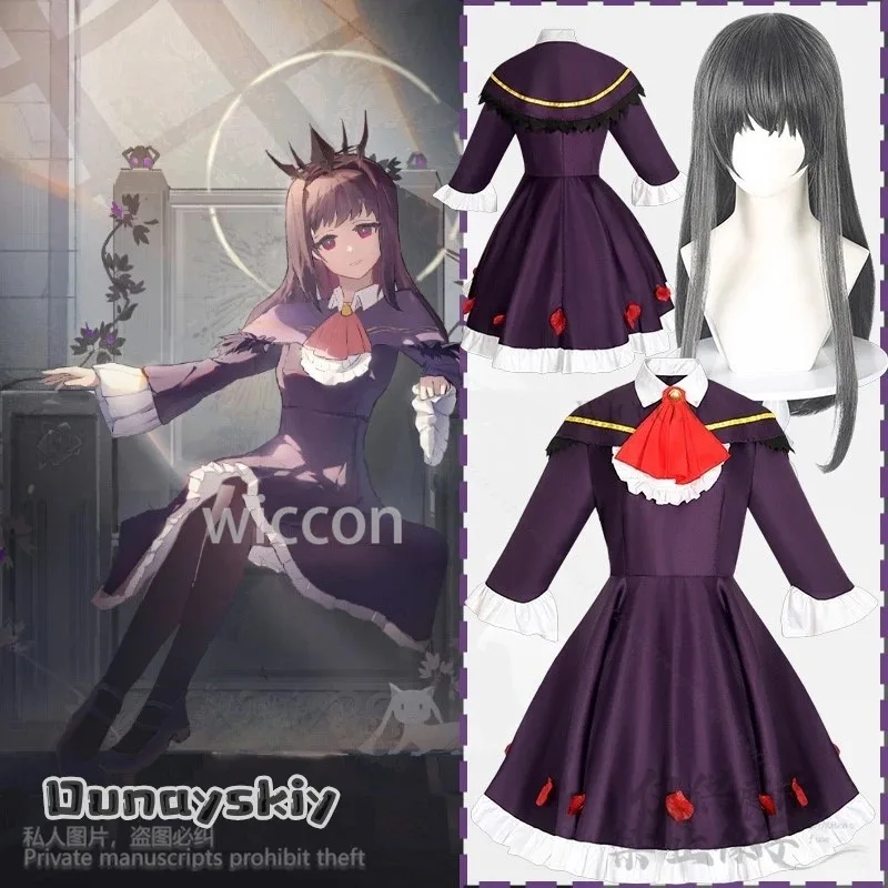 

XT8Anime Akemi Homura Cosplay Puella Magi Madoka Magica New Costume Walpurgisnacht: Rising Purple Velvet Gothic Lolita CustXT6@!