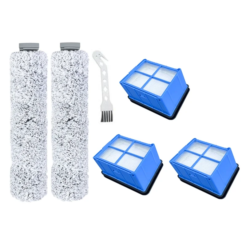 Сменный рулон щетки для Bissell Crosswave 3831 HF2 3845N, детали пылесоса, моющаяся роликовая щетка, фильтры Hepa-AT64