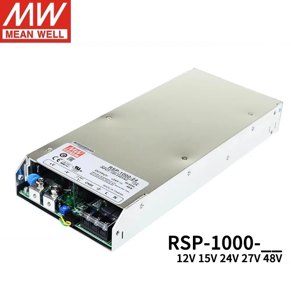 Imagem -05 - Mean Well-saída Única com Função Pfc Fonte de Alimentação de Baixo Perfil Rsp100024 Rsp-1000-15 Rsp-1000-12 Rsp-1000-27 Rsp-100048