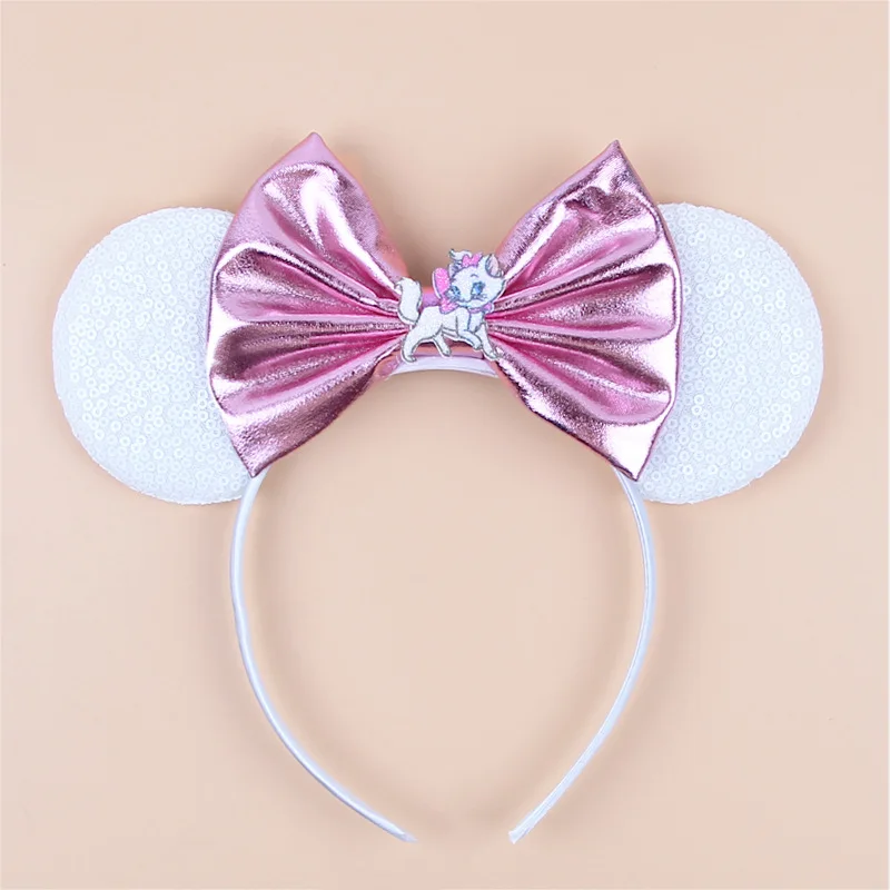 Sequin bow hairband, Mary Cat Mimi, Minnie, Mickey Mouse hairband, headband, children's photo hair accessory