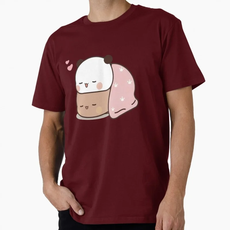 Bubu & Dudu takes a nap together Gift t shirt ‌kawaii‌ Panda Bear Cartoon Graphic tee Cute Y2K Clothes 100% cotton All size Tee
