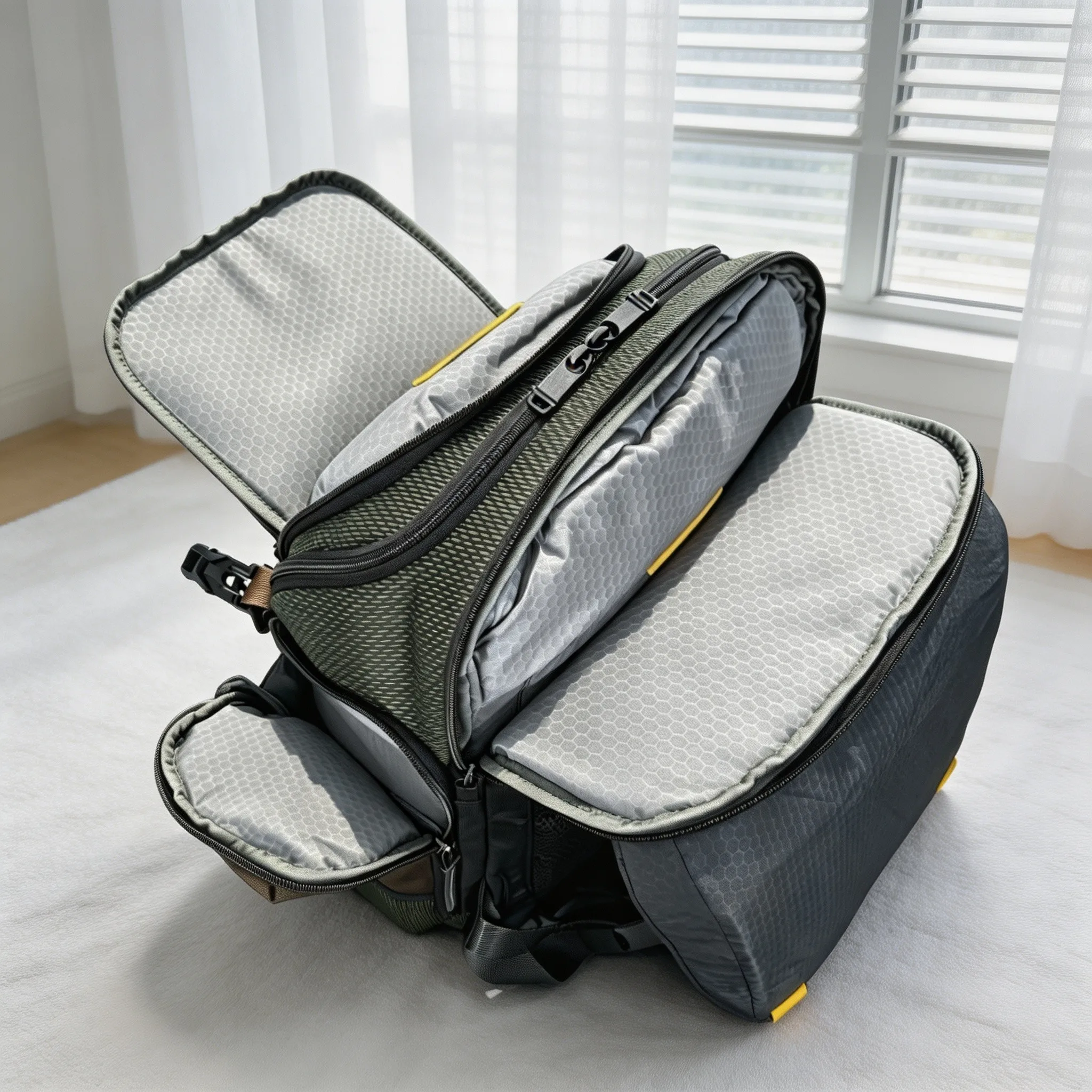 New Ballistic Nylon Large‑Capacity Backpack for Men, Stylish Business Travel Daypack for Everyday Carry view 5