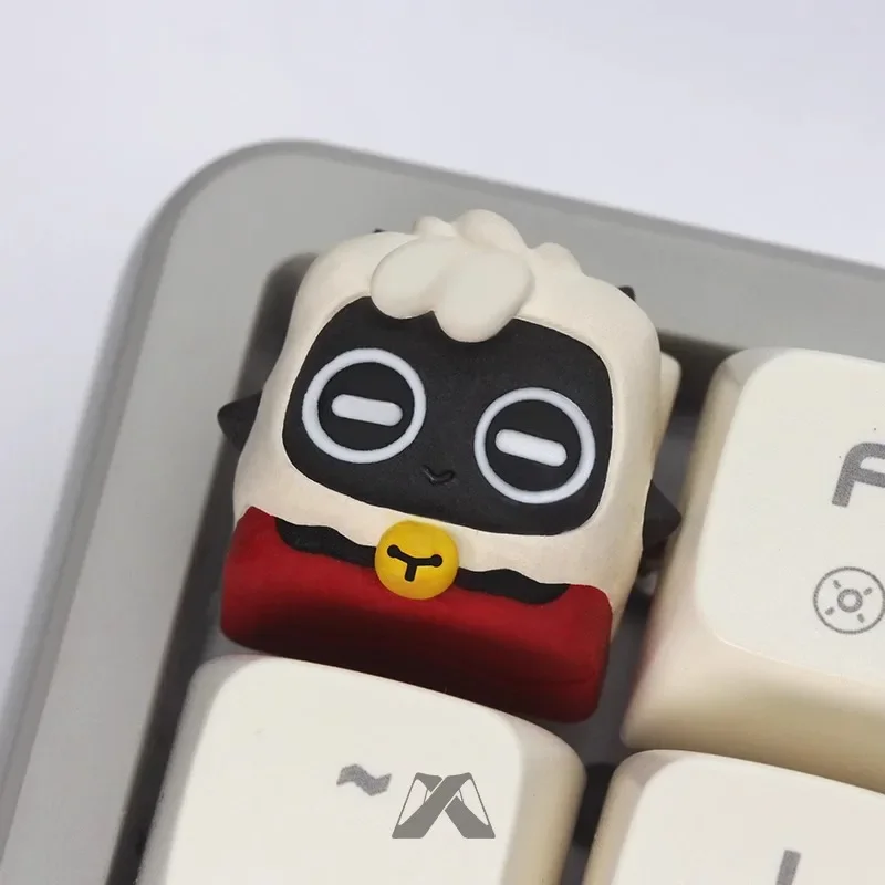 

Smile Sheep Keycap Resin Key Cap Cherry Profile Artisan Keycap for Mechanical Keyboard Accessories Cute Custom Keyboard Caps