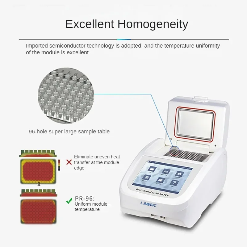 Instrumento de amplificación de gen gradiente de LTC-PCR-196 LABGIC para laboratorios biológicos