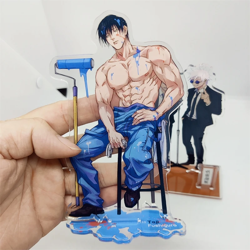 New Anime Figure Acrylic Stand Itadori Yuji Fushiguro Megumi Gojo Fushiguro Toji Model Desk Decor Standing