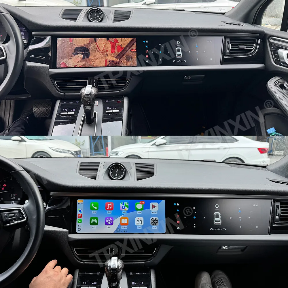 For Porsche Macan 2018-2024 Car Radio GPS Navi Tape Recorder Android Auto CarPlay Stereo 8+256GB 5G WiFi DSP 24.6