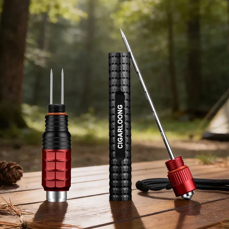 

Cigar Needle Stainless Steel Multi functional Portable Cigar Hole Dredging Outdoor Portable