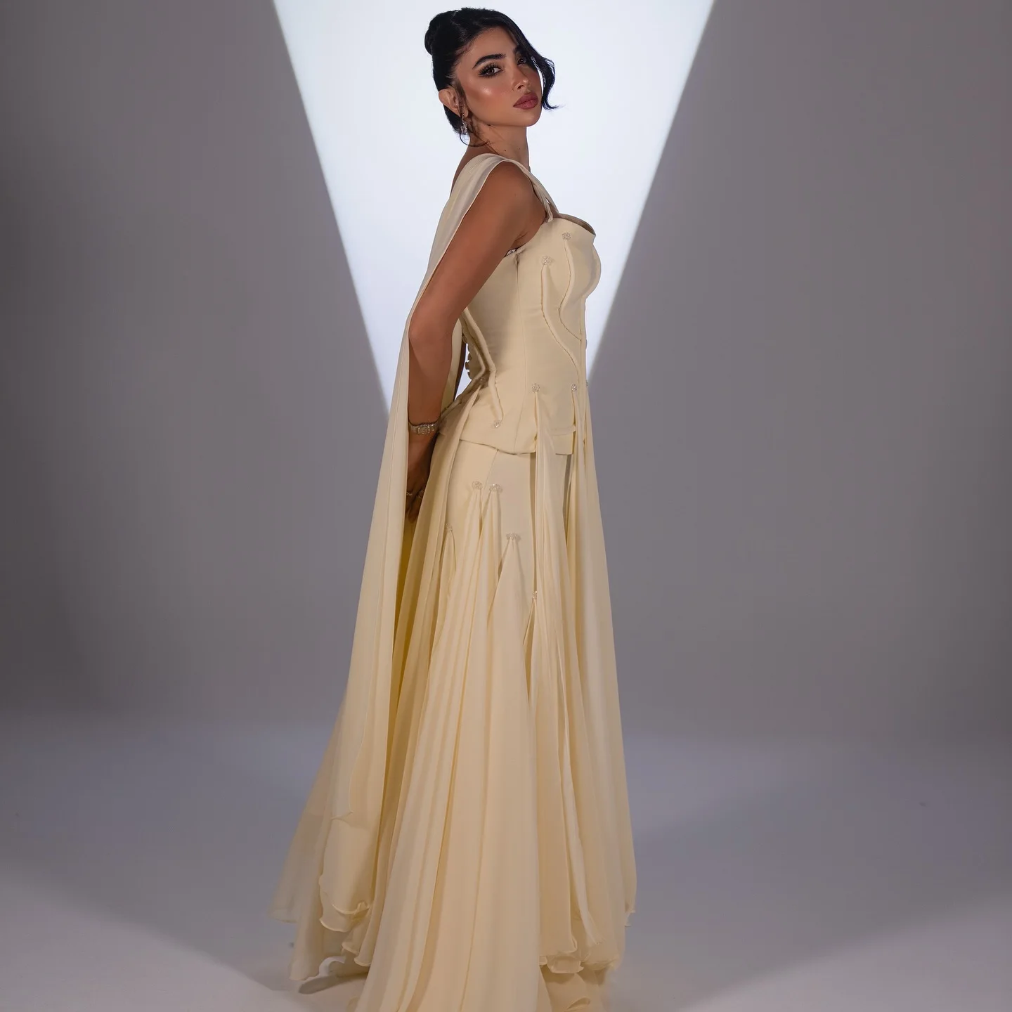 Vestido de noche Formal elegante sin tirantes, corte en A, personalizado, delicado, a medida, para ocasiones, vestido de fiesta moderno a la moda