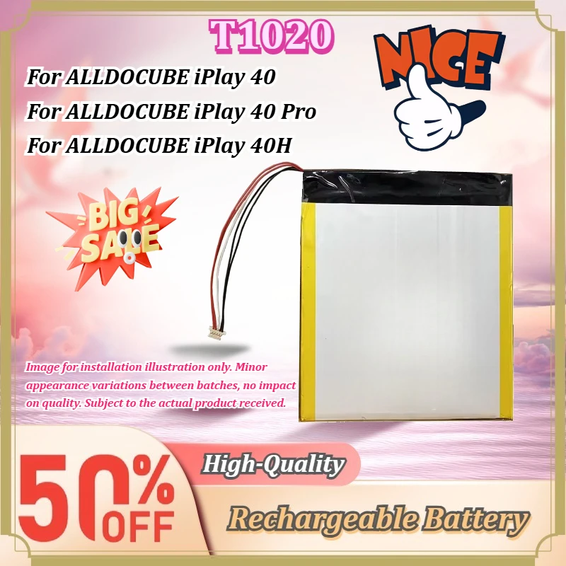 For ALLDOCUBE iPlay 40 iPlay 40 Pro iPlay 40H T1020 Tablet Rechargeable Li-polymer Replacement Battery