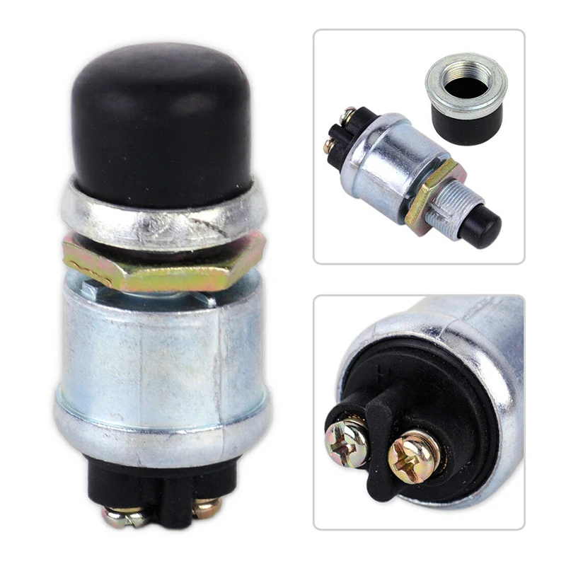 

Universal Waterproof Momentary Ignition Push Button Starter Switch 60/40 Amps