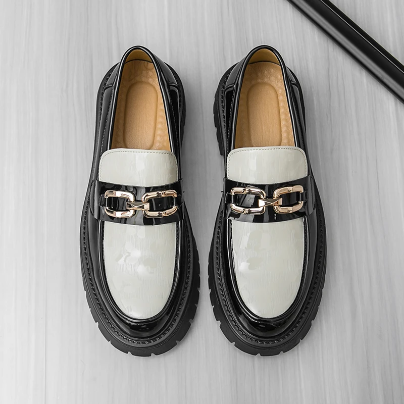 

Мужская обувь, модная повседневная модельная обувь на толстой подошве, мужские лоферы