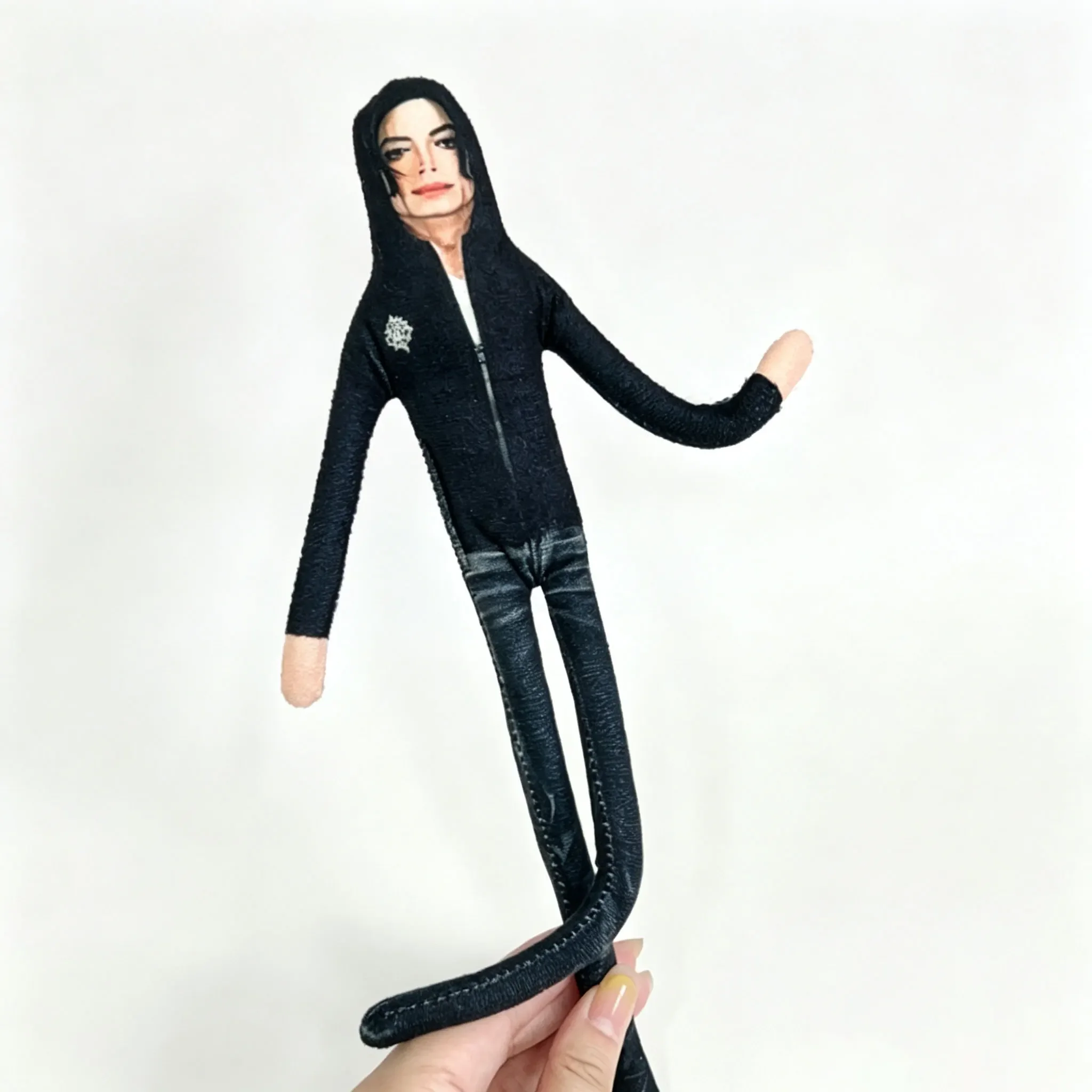 2026 Anime MJ Michael Jackson Plüschfigur, Pop-Plüsch, gefüllte Figur, Zimmerdekoration, abstrakte, bewegliche Gelenk-Requisiten – Detail 6