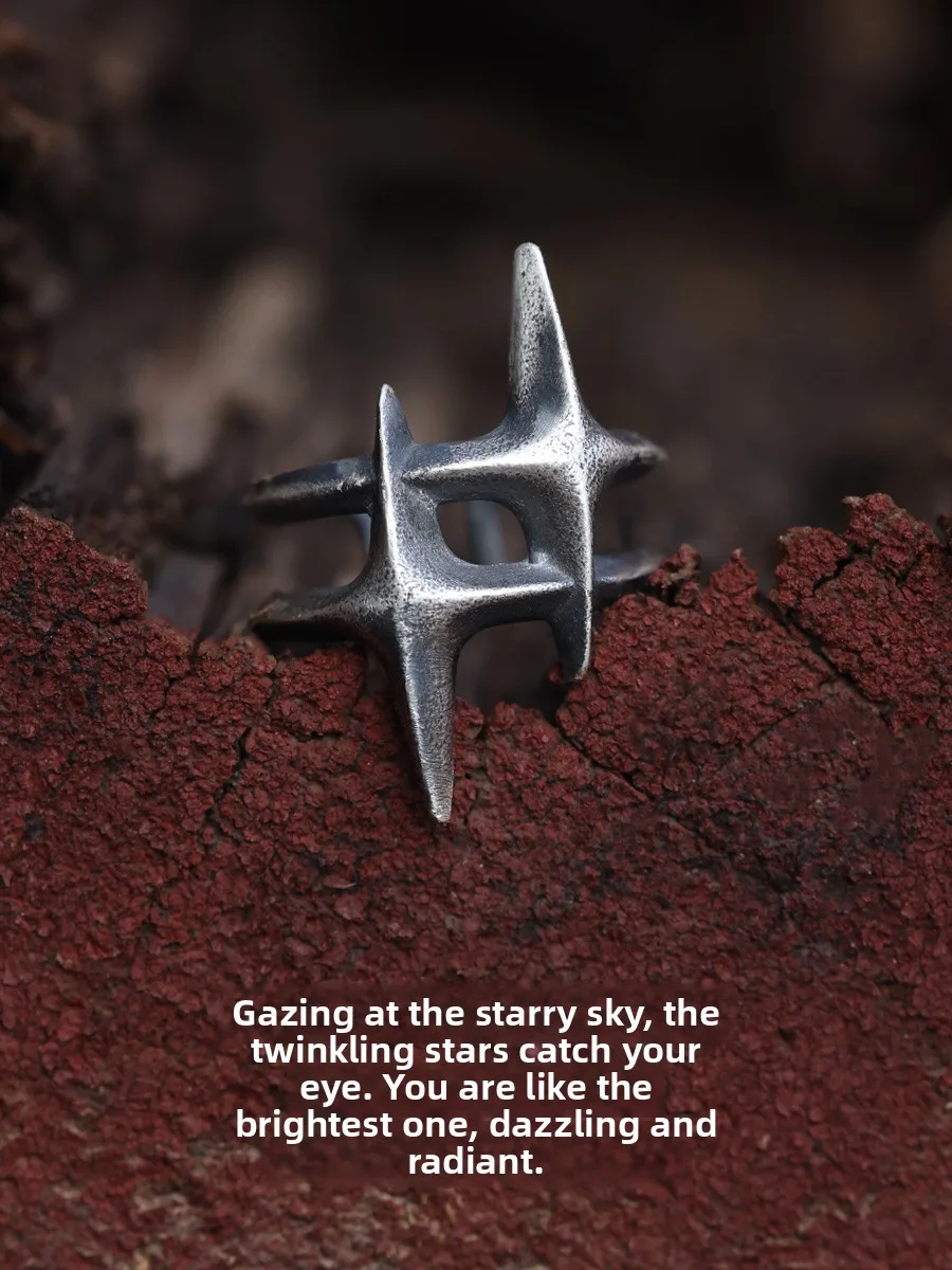 

Оригинальный клип-кафф Yinshu Starburst из чистого серебра 999 пробы без отверстий, унисекс, нейтральный модный аксессуар, серьга-кафф, модное украшение для уха